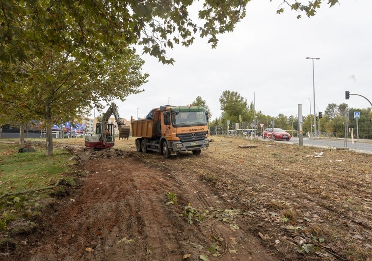 Empieza la obra para crear 56 plazas de aparcamiento gratuito en Maltravieso