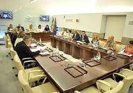 Constitución de la Diputación Permanente al inicio de la pasada legislatura.