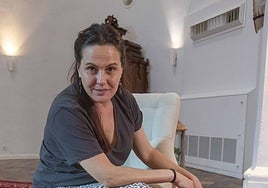 Cristina Torres, en el Parador de Mérida.