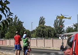 Uno de los incendios graves de este verano junto al complejo Sancha Brava.