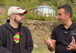 Daniel Morán y Daniel Vaquerizo en la entrevista para Extremadura Es Futuro