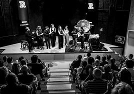 Merino y el resto de artistas en su producción 'Una noche con Debussy'.