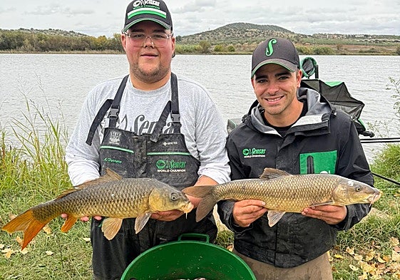 Alejandro y Daniel entrenando para la prueba.
