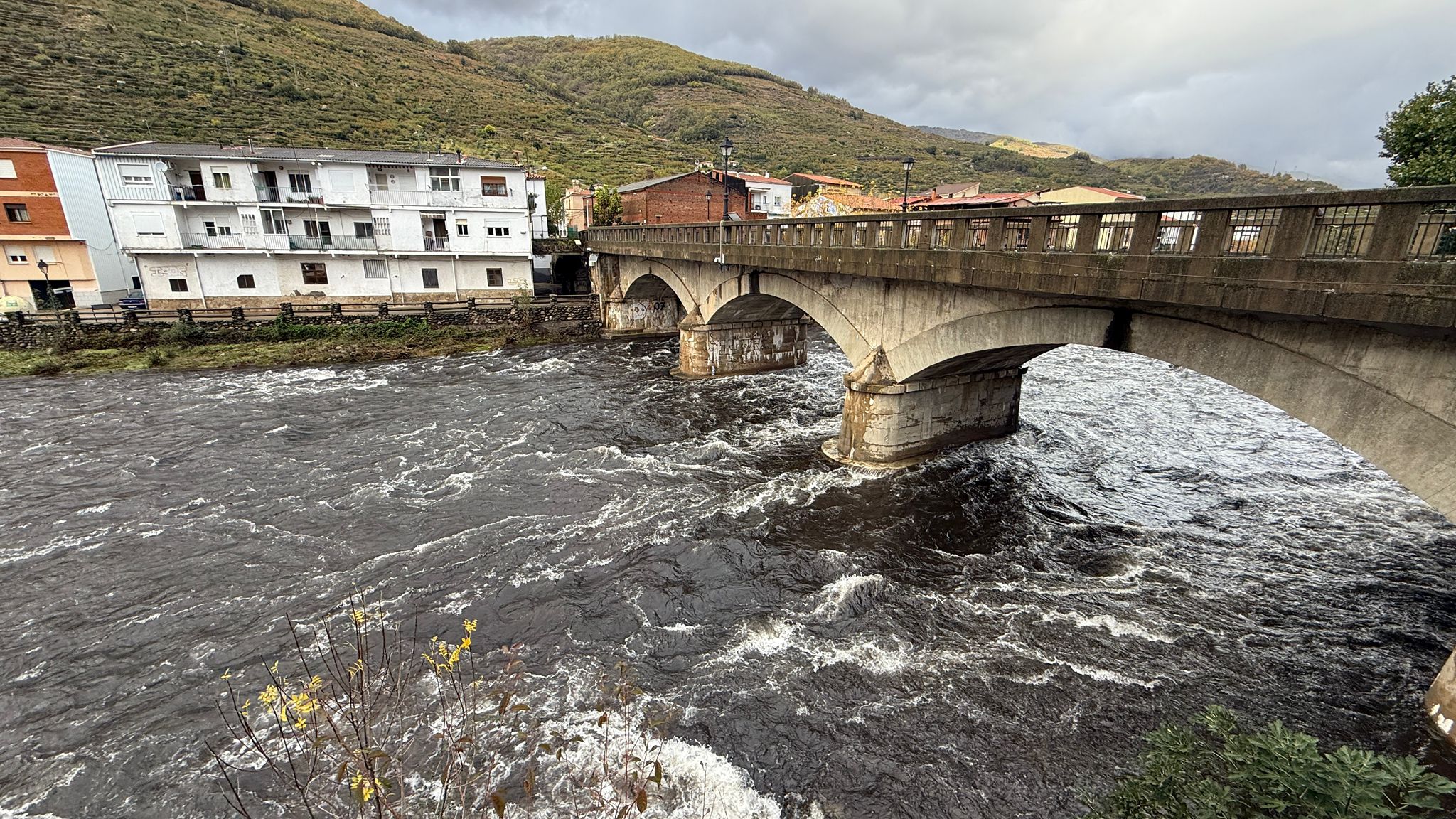 Fotos | Crecida del río Jerte a su paso por Navaconcejo