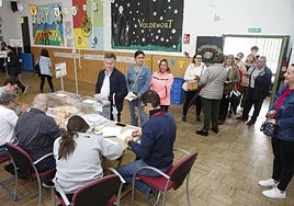 Jornada de votaciones en Cáceres en las elecciones municipales y autonómicas de 2023.