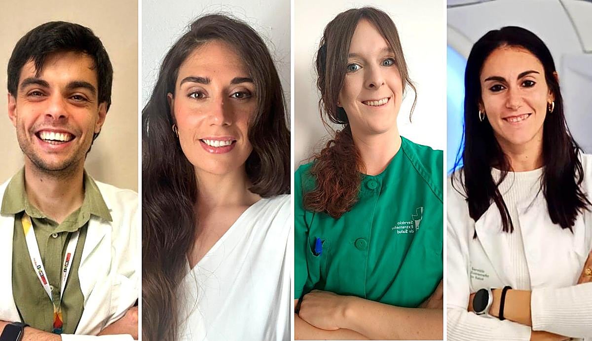 José del Corral, Irene León, Cristina Marco y Beatriz Ortiz.