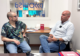 Javier Jiménez y Daniel Vaquerizo en la entrevista para Extremadura es Futuro