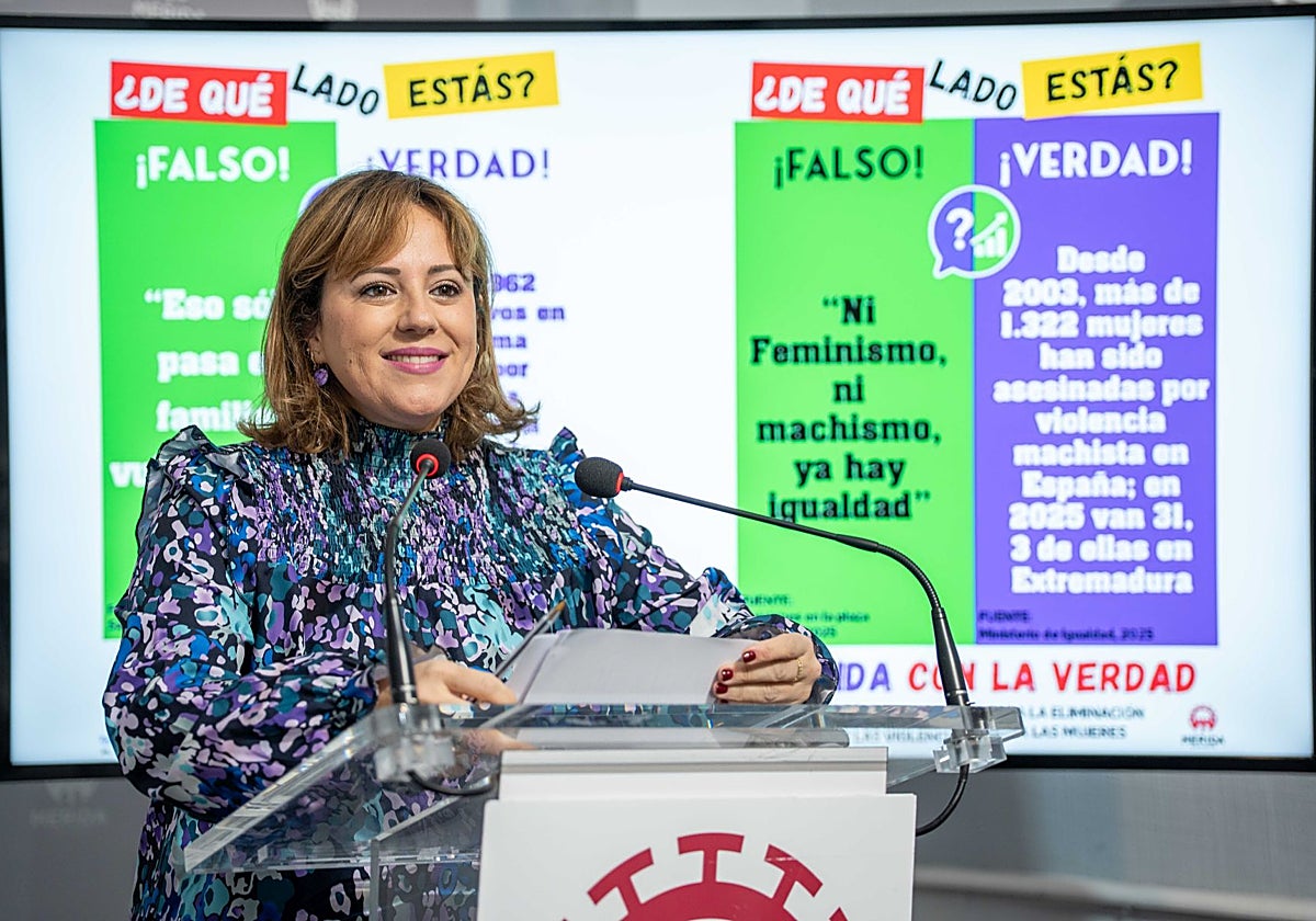 Ana Aragoneses, en la presentación de la campaña.