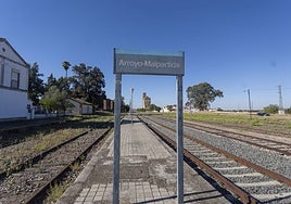 Imagen de la estación Arroyo-Malpartida en octubre de este año.
