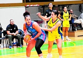 Victoria Michel, en el último partido en casa.