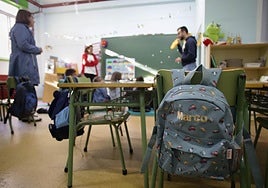 Imagen de archivo de un aula en un colegio.