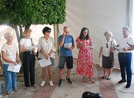 Representantes de colectivos de Huertas de Ánimas.