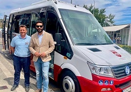 Uno de los buses eléctricos, el día que entraron en servicio, a finales de agosto.