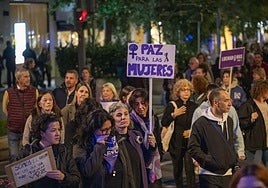 Imagen de la manifestación del 25N en Badajoz el pasado año.