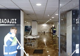 La inundación del Museo Luis de Morales de Badajoz, en imágenes