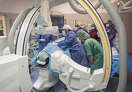 Actividad asistencial en el Hospital Universitario de Badajoz.