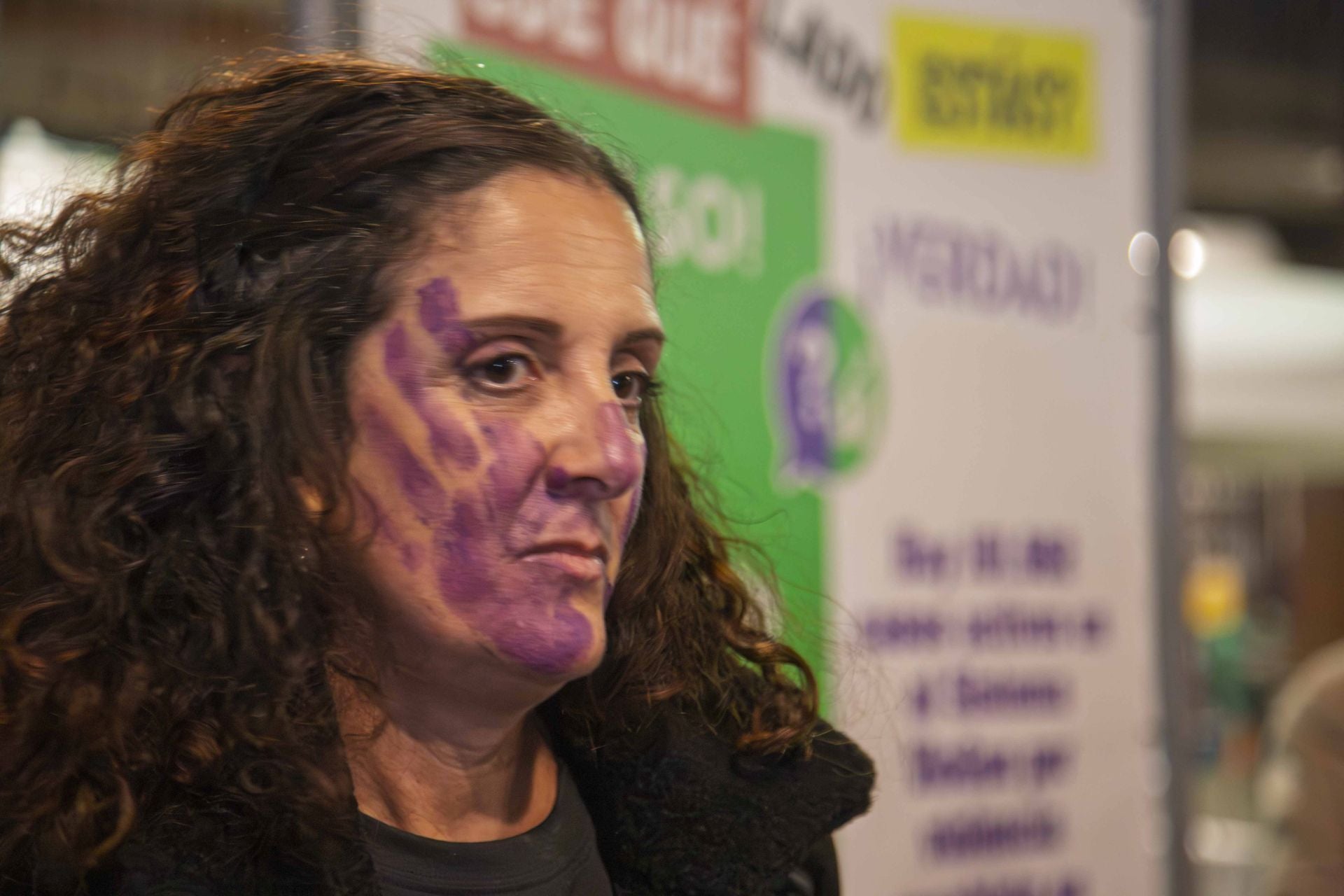 Manifestación celebrada en Mérida con motivo del 25-N.