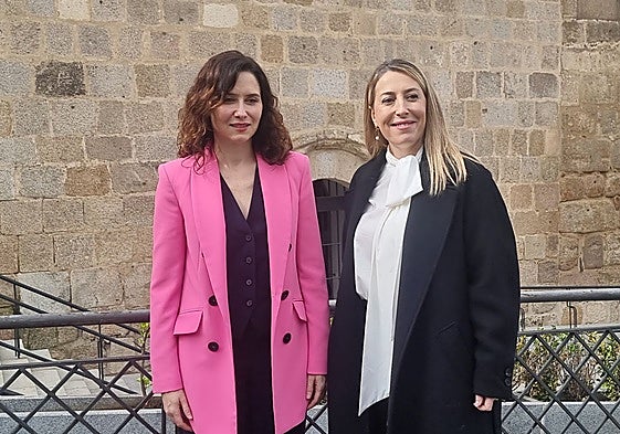 Las presidentas de Madrid y Extremadura, Isabel Díaz Ayuso y María Guardiola, en un encuentro en Mérida.