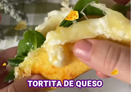 Tortitas de huevo y queso
