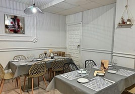 Comedor del restaurante La Pausa de Cáceres.
