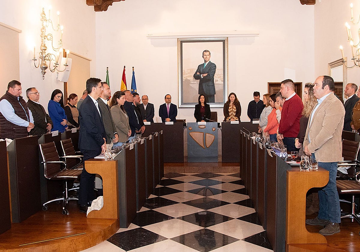 Pleno de la Diputación de Cáceres este jueves.