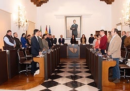 Pleno de la Diputación de Cáceres este jueves.
