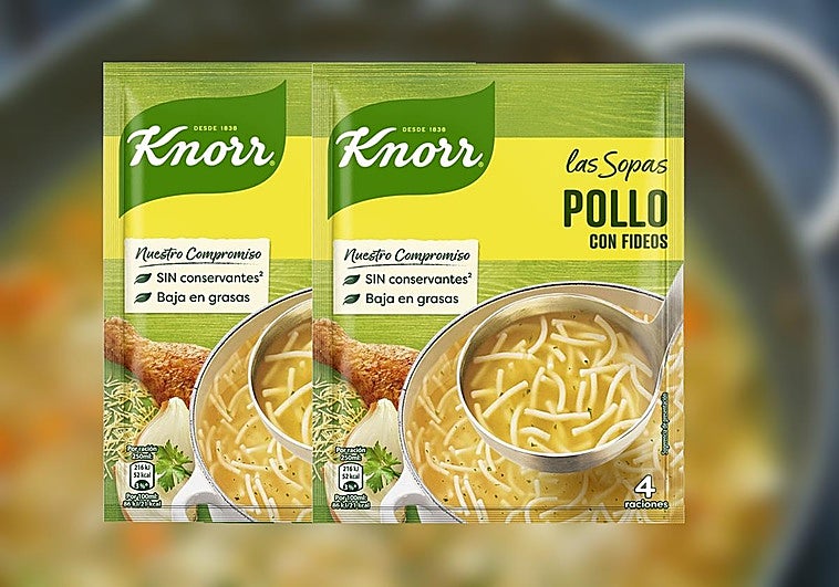 Alerta sanitaria por piezas de metal y caucho en esta conocida sopa de sobre