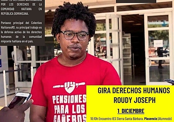 Cartel anunciador de la visita de Joseph a Mérida.