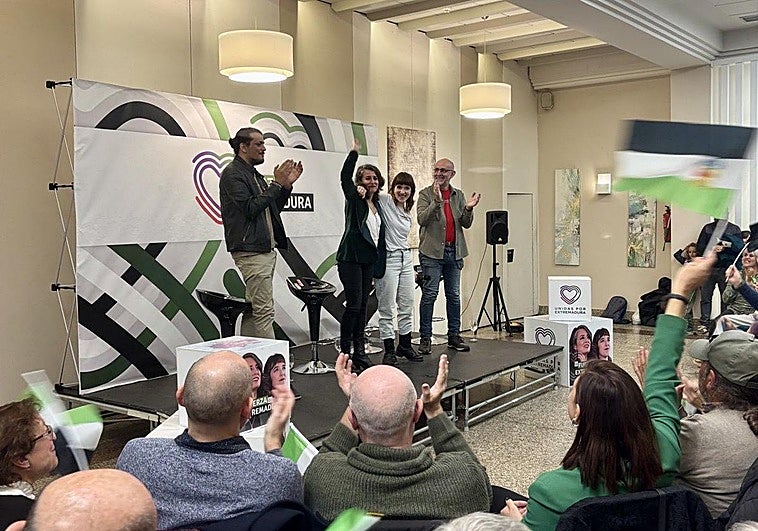 Unidas por Extremadura se presenta como una candidatura «ganadora» y capaz de «parar a las derechas»