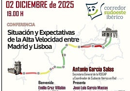 La Económica celebra este martes una conferencia sobre la Alta Velocidad entre Madrid y Lisboa