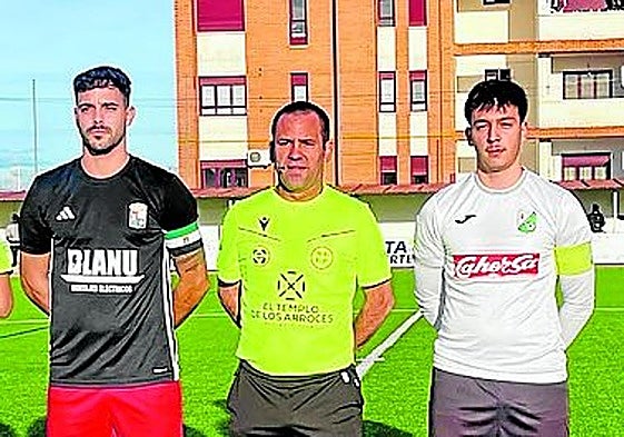 Los capitanes de Moraleja y UPP.