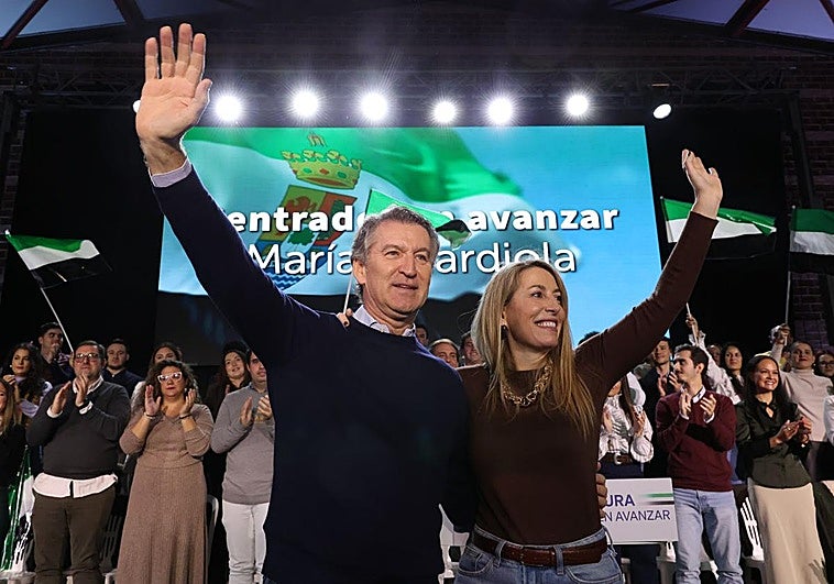 Feijóo en Extremadura: del mitin en Don Benito al partido de Copa del Rey en Almendralejo