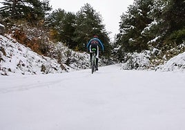 Paisajes de Extremadura cubiertos de nieve
