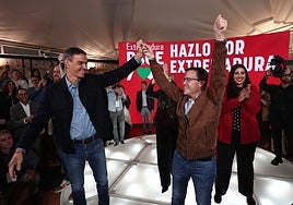 21-D: Los máximos líderes nacionales se implican en las primeras horas de la campaña extremeña