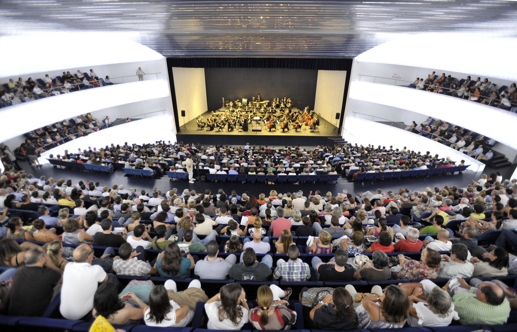 Orquesta de Extremadura durante un concierto en Badajoz.