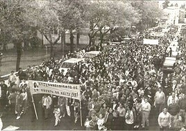 Manifestación en Almendralejo para pedir que se resolviese el crimen.