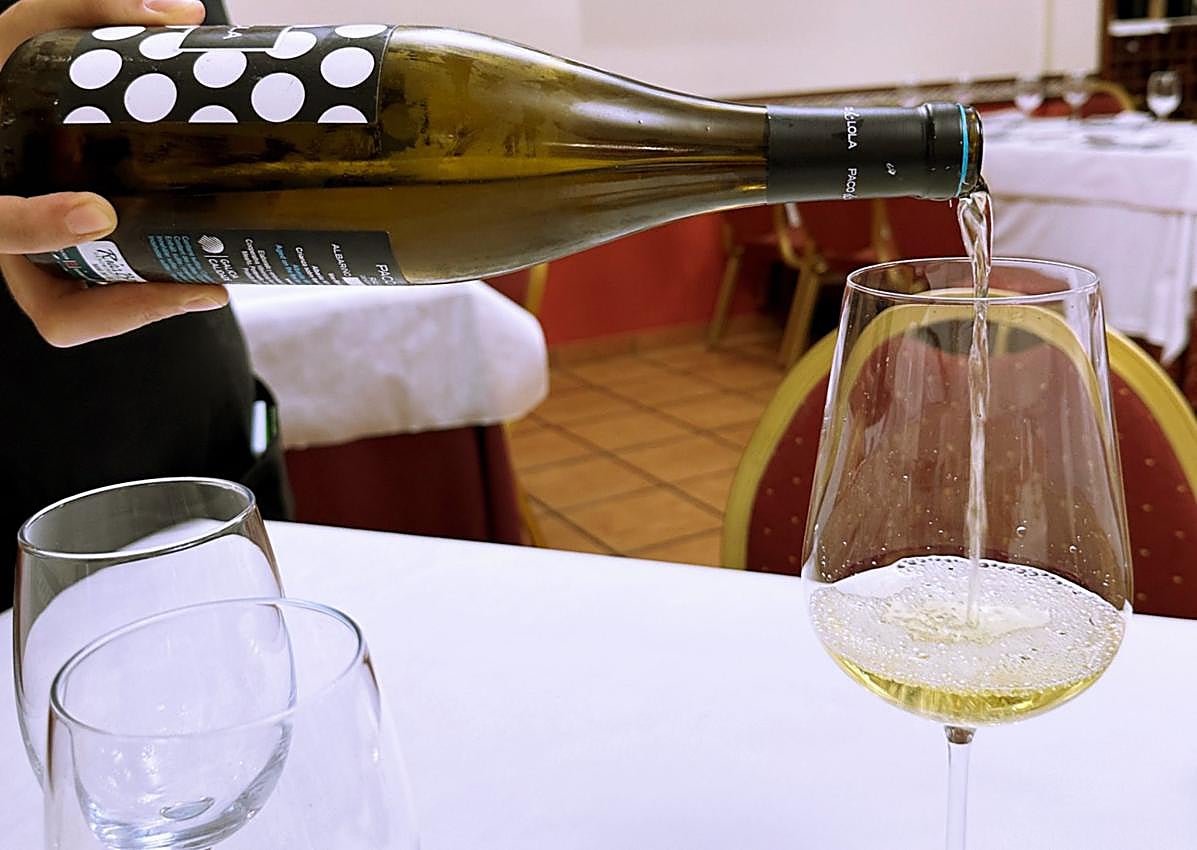 Imagen secundaria 1 - Mollejas de cordero, vino y tarta de naranja con chocolate.