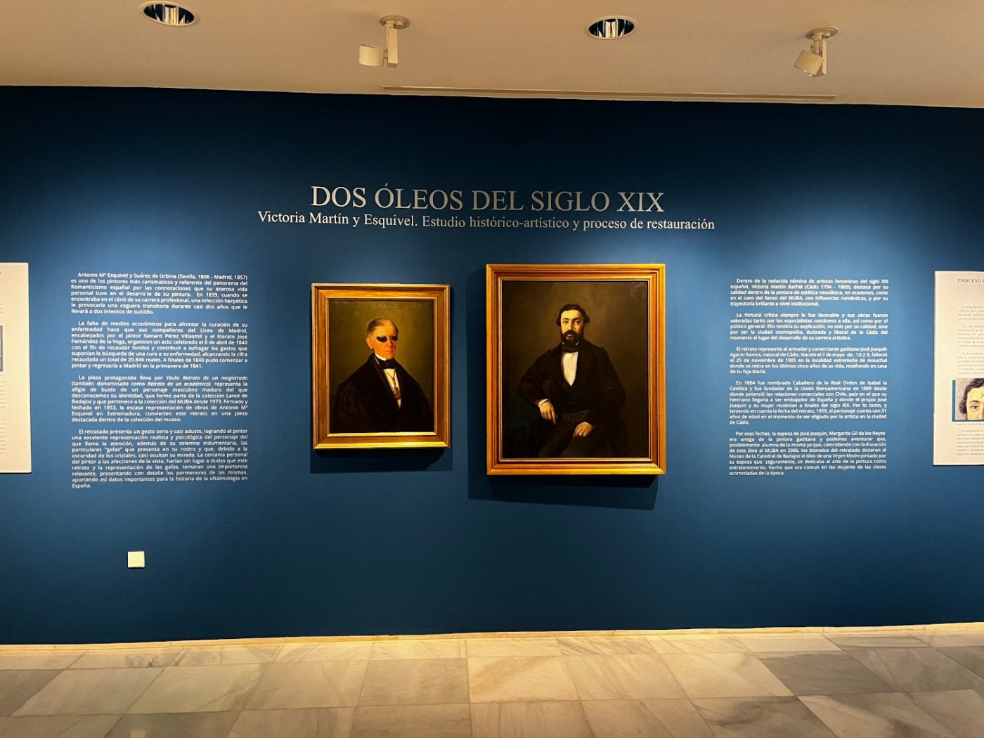 El MUBA expone dos retratos de Victoria Martín y Antonio María Esquivel