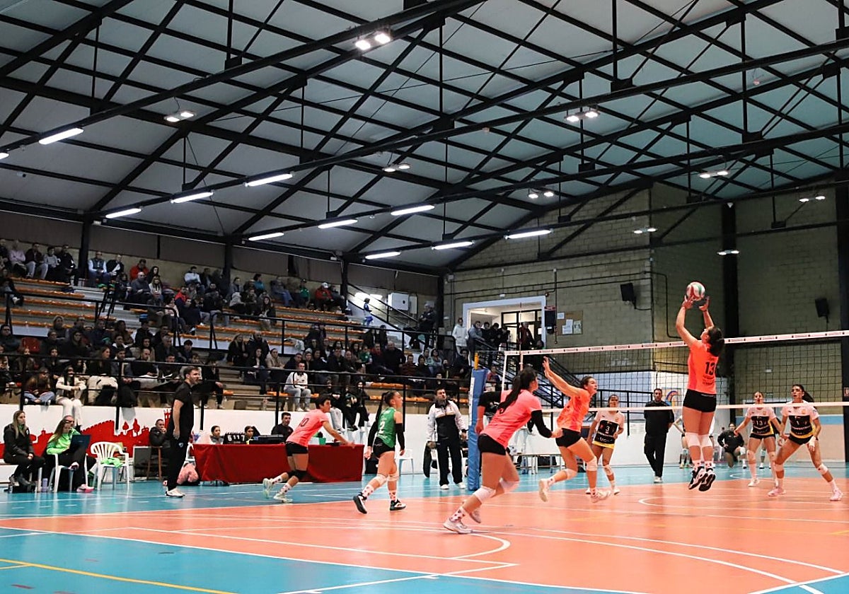 Sara Gabrielly ataca por zona 2.