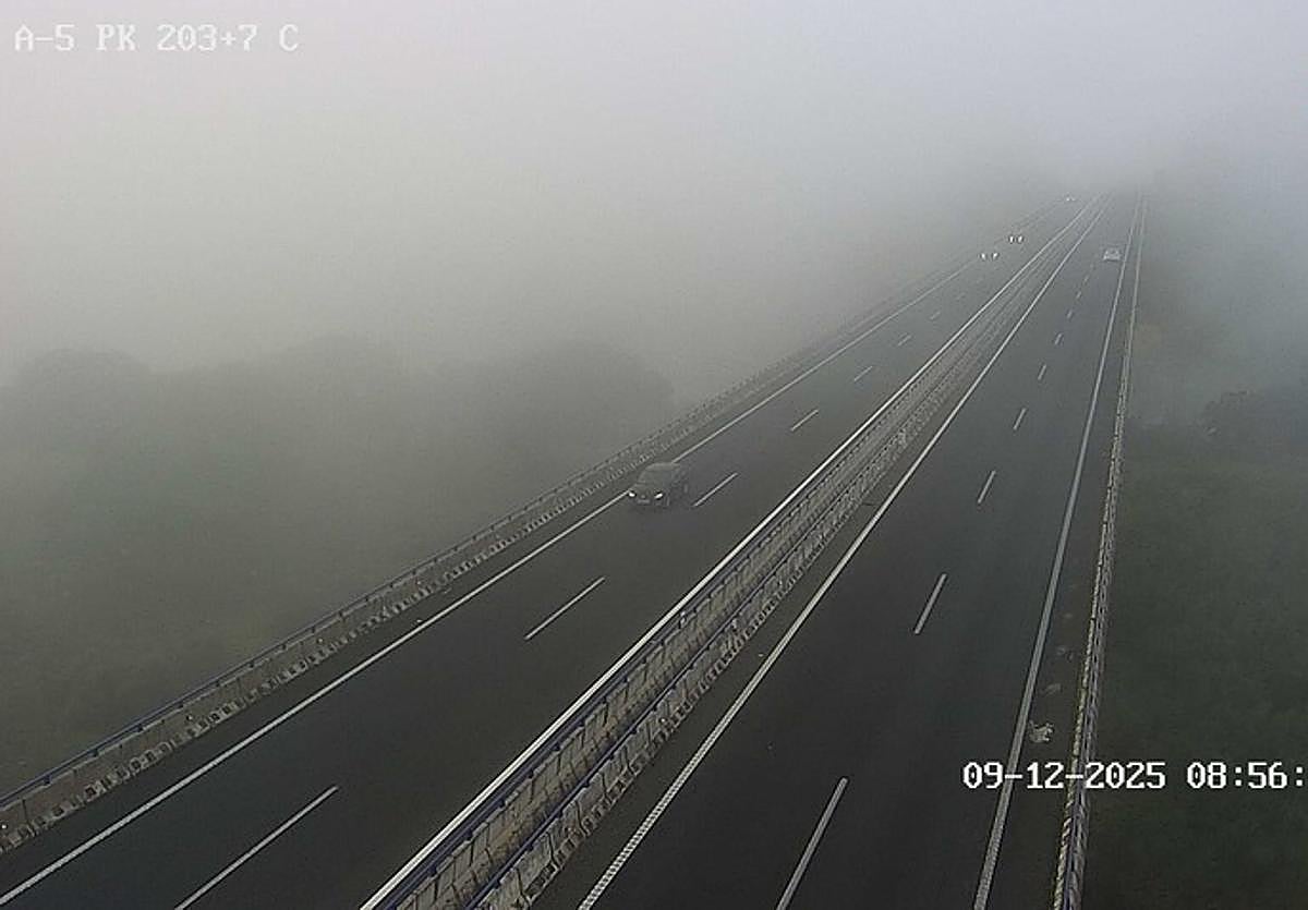 Carretera A-5, punto kilométrico 203.75.