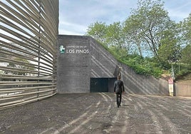 Entrada del futuro centro de salud, por uno de los laterales del Palacio de Congresos
