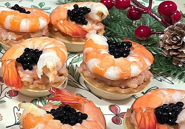 Tartaleta de langostinos