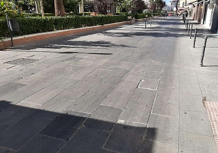 Badajoz colocará adoquines en lugar de losas para lograr un pavimento más rígido en San Francisco