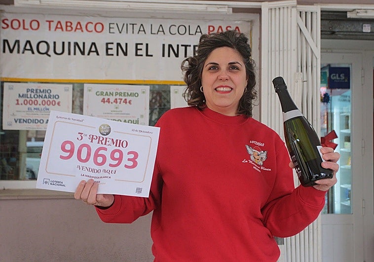 Yanet Solís reparte 200.000 euros del tercer premio en Mérida entre la felicidad y la tristeza