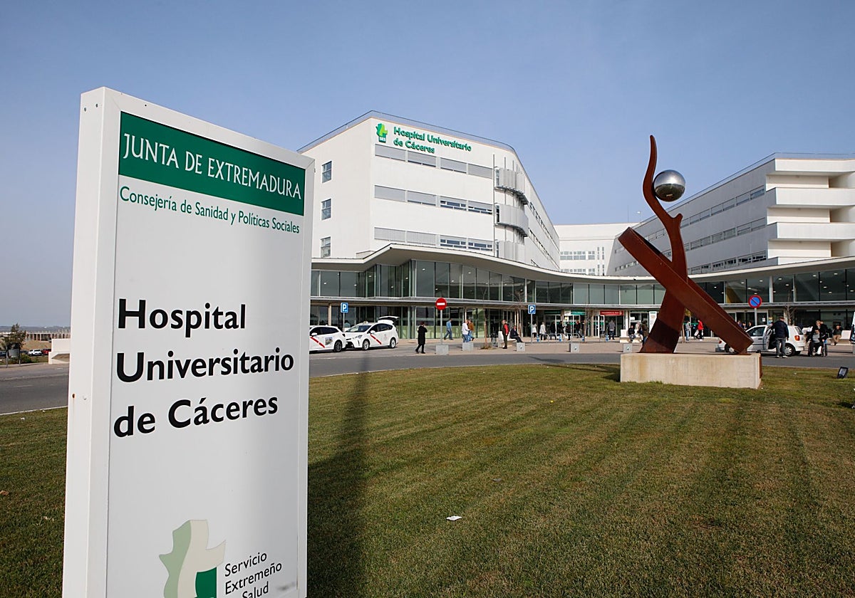 Hospital Universitario de Cáceres, inaugurado en el año 2019 y a la espera de la construcción de la segunda fase.
