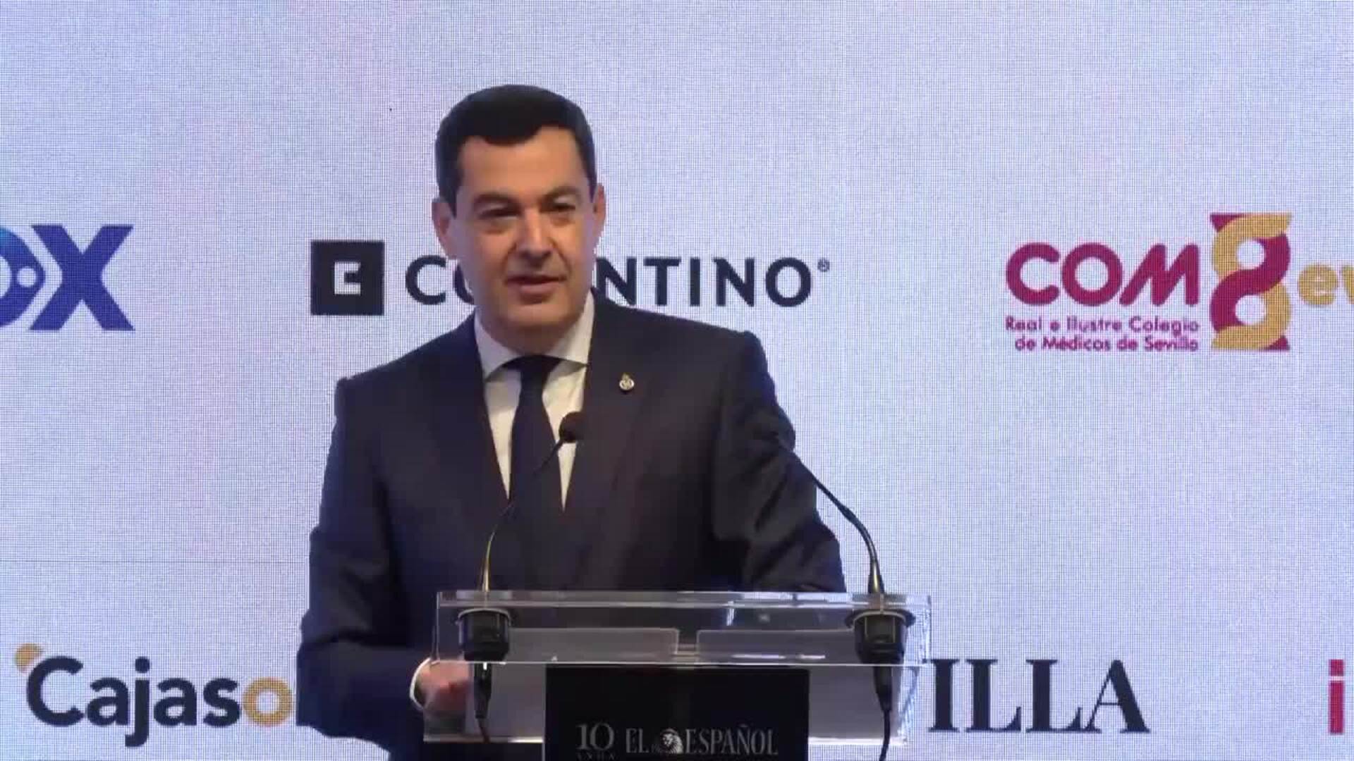 Moreno reivindica la "moderación" de Andalucía frente a la "polarización de todo" en España