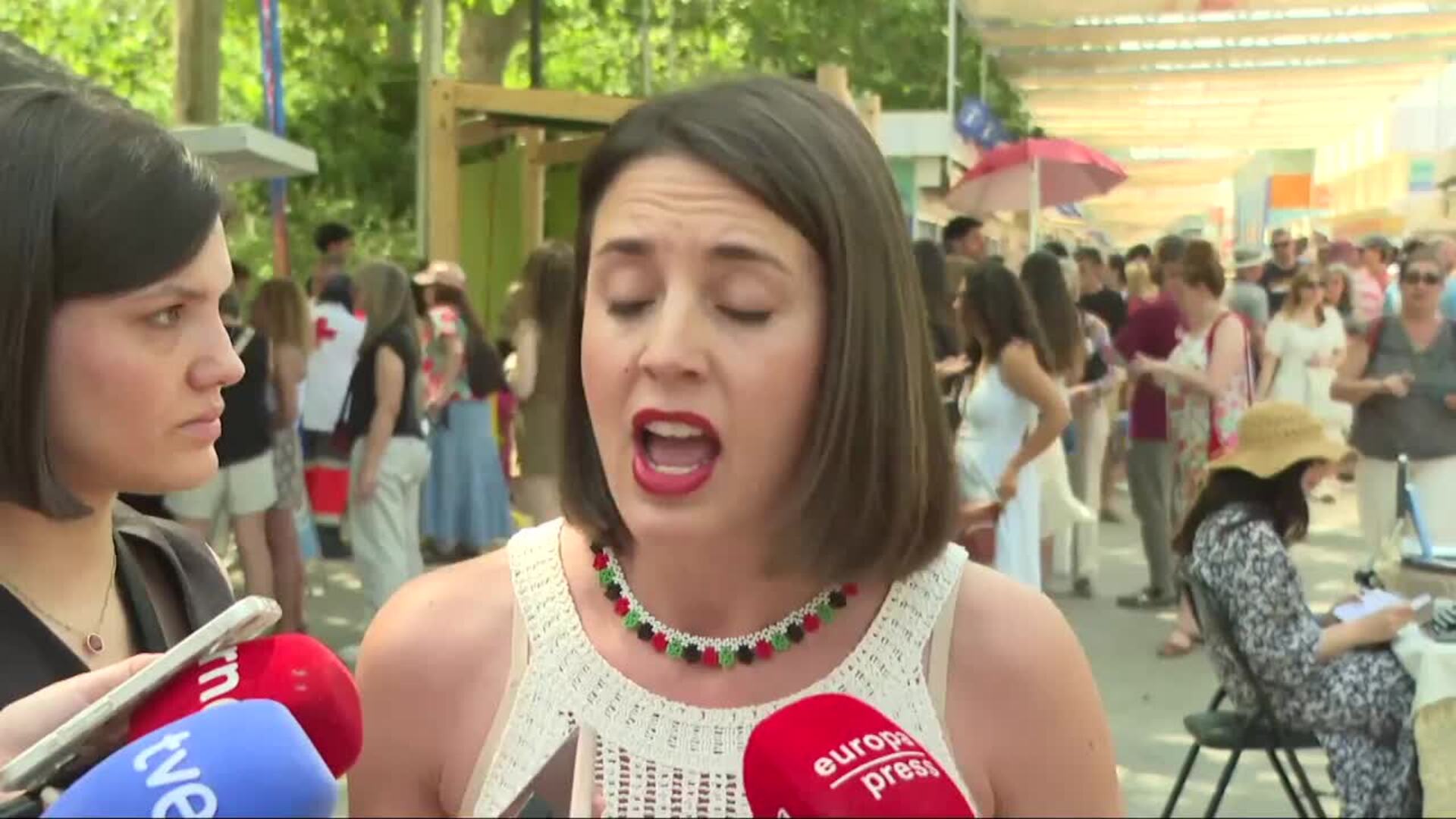 Irene Montero asegura estar "muy preocupada" por los audios de Leire Díez
