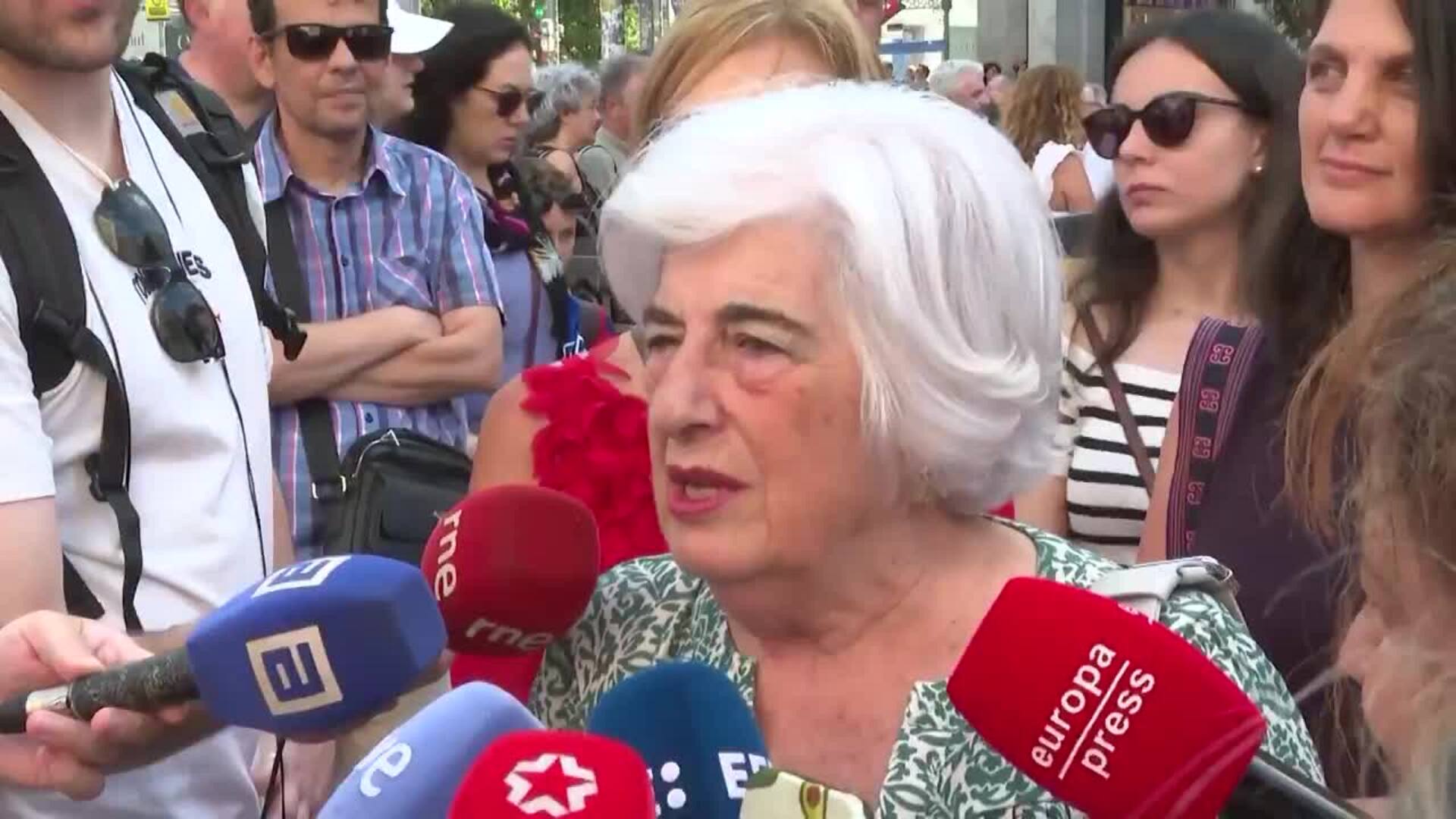 Una concentración en Madrid exige "el fin del genocidio" y paz en Palestina