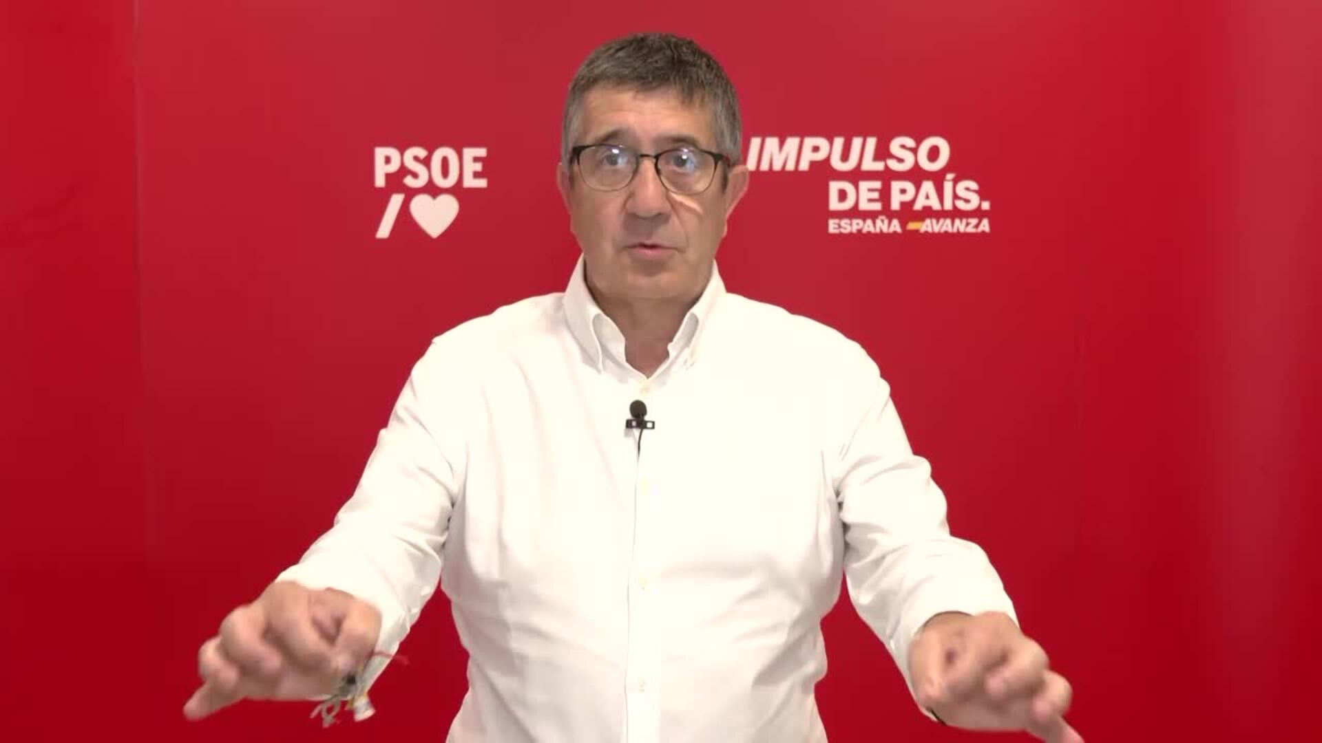 Patxi López critica al PP ante los incendios: "Su única obsesión es echar a Pedro Sánchez"