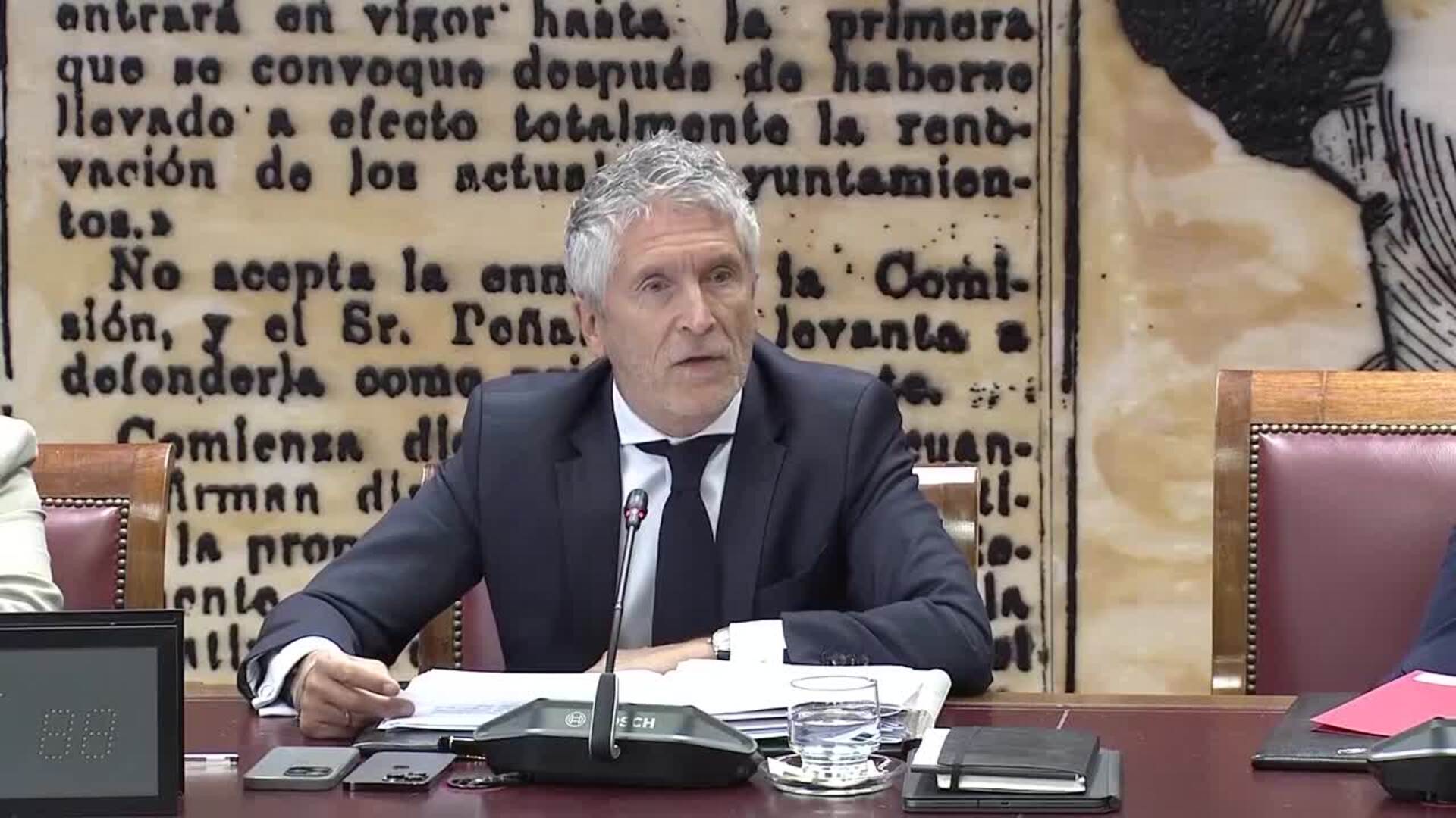 Marlaska critica el uso "partidista" del Senado y de los incendios del PP